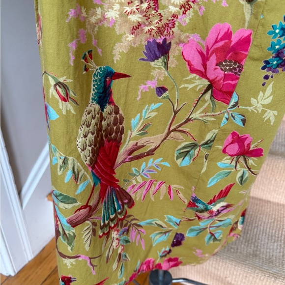 Exotic bird and floral print Women's Robe - Multicolor - Picture 3 of 9